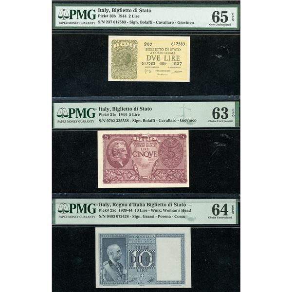 Italy Banknote Trio, Biglietto de Stato