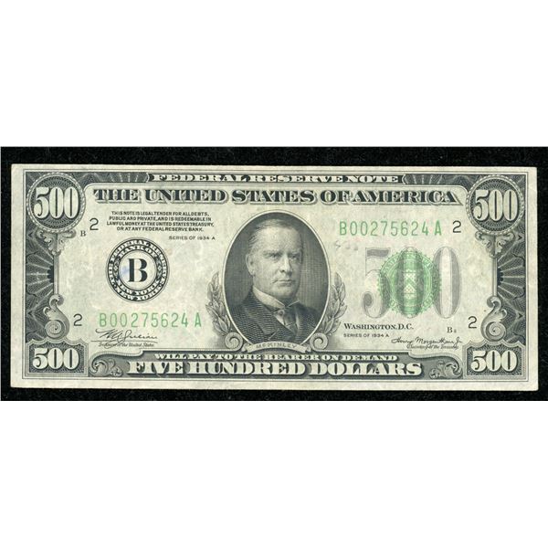 United States 500 Dollars, 1934