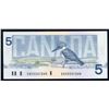 Image 2 : Bank of Canada $5 1986, ENX Replacement