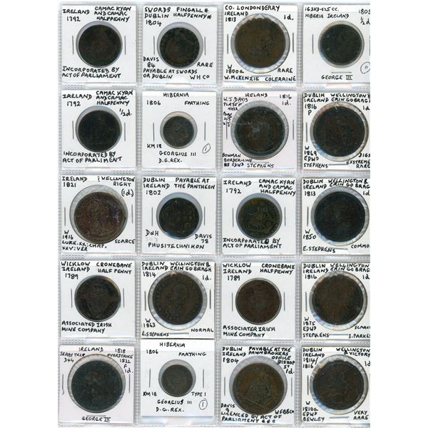 Ireland Early Token Lot, 1789-1816