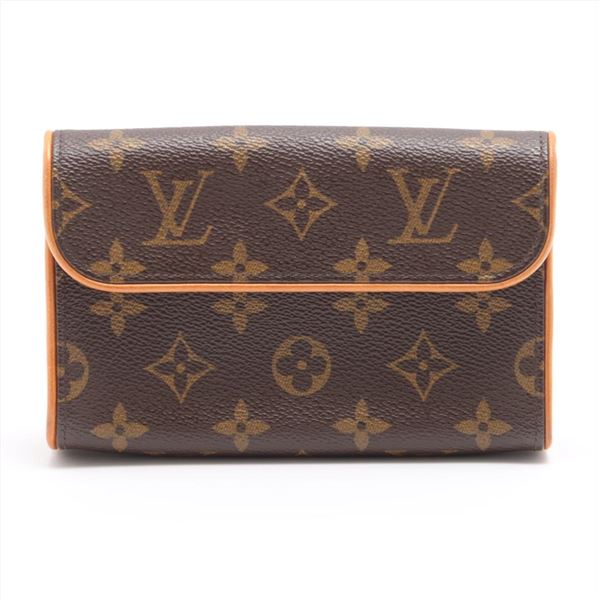 Louis Vuitton Brown Monogram Canvas Leather Florentine Pochette Waist Bag
