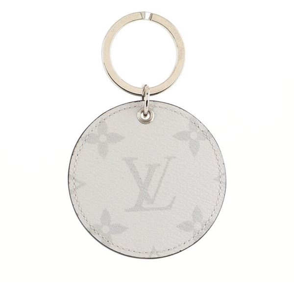 Louis Vuitton Gray Monogram Canvas Logo Story Limited Edition Round Illustre Key
