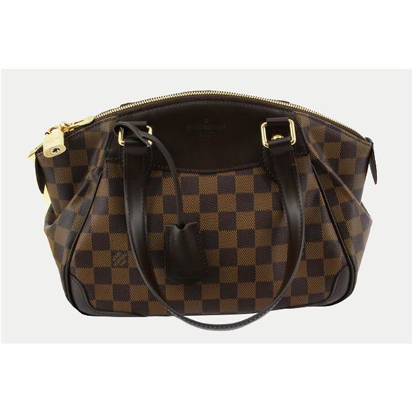 Louis Vuitton Damier Ebene Canvas Leather Verona PM Shoulder Bag