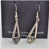 Image 1 : Native American Hopi Sterling Silver Earrings