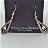 Image 2 : Native American Hopi Sterling Silver Earrings