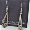 Image 4 : Native American Hopi Sterling Silver Earrings