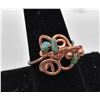 Image 4 : Copper Bangle Bracelet with 2 Copper Rings