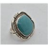 Image 1 : Navajo Sterling Turquoise Ring, Size 8