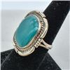 Image 2 : Navajo Sterling Turquoise Ring, Size 8