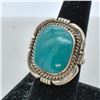 Image 8 : Navajo Sterling Turquoise Ring, Size 8