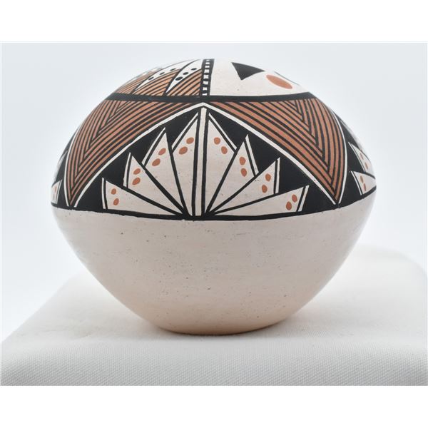 Acoma Polychrome Pottery Seed Jar by Y. Trujillo