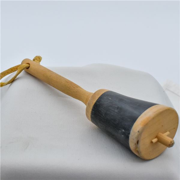 Six Nations Wood and Horn Rattle