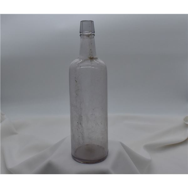 Antique Sun Purple Glass Whiskey Bottle