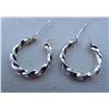 Image 2 : Sterling Silver Hoop Earrings