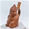 Image 1 : Moche' Culture Human Form Stirrup Pottery Replica