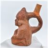 Image 2 : Moche' Culture Human Form Stirrup Pottery Replica