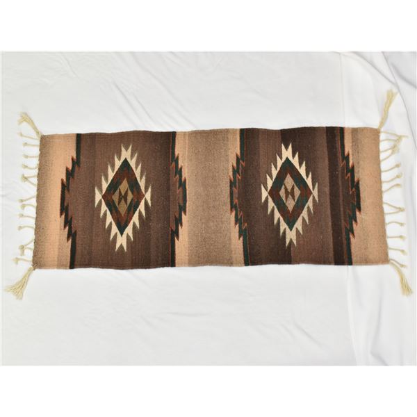 Mexican Wool Textile Fringed Throw