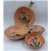 Image 2 : Vintage Mexican Redware Pottery Graduated Bowls