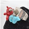 Image 1 : Navajo Sterling Double Fetish Ring, Size 9