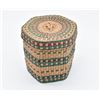 Image 8 : 2 Chinese Lidded Wicker Baskets