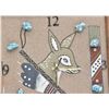 Image 2 : Navajo Sand Painting ''Deer'' Clock by Begay Jr.