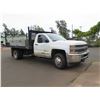 Image 2 : 2018 Chevy Silverado 3500HD Flatbed Dump Truck, Lic. 428TWN (Runs & Dumps - See Video)