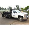 Image 1 : 2014 Chevy Silverado 3500HD Flatbed Truck w/ Toolboxes, Lic. 519TVG (Starts & Runs - See Video)