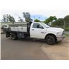 Image 2 : 2014 Dodge RAM 3500HD Flatbed Truck w/ Bed-Mounted Fuel Tank, Lic. 363TVJ (Starts & Runs - See Video