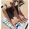 Image 1 : Qty 2 Bucket Attachments 16"W & 12"W (Fits Case 580)