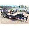 Image 1 : Load Trail Double Axle Trailer w/ Wood Deck & Fold Up Ramps 16"L