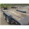Image 7 : Load Trail Double Axle Trailer w/ Wood Deck & Fold Up Ramps 16"L