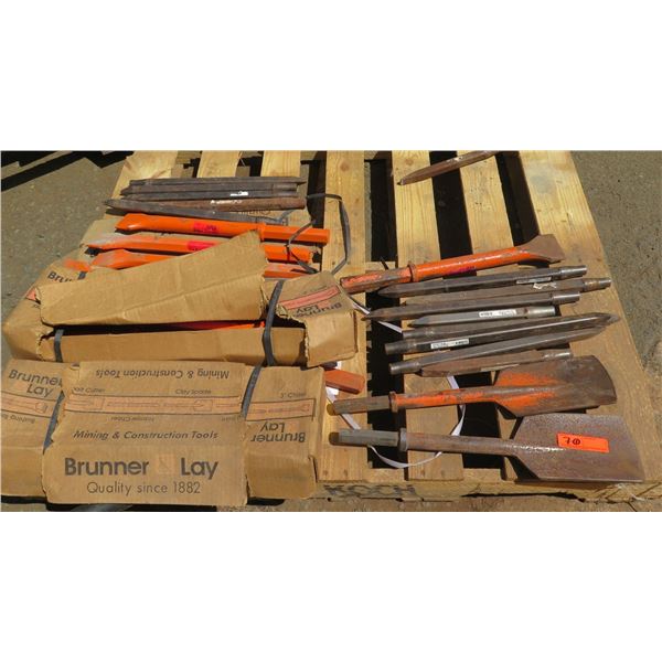 Pallet Pneumatic Hammer Bits: Brunner Lay Spade Paving Breakers, Rivet Busters, etc