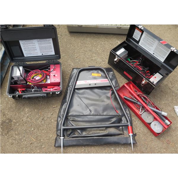 Qty 2 Pinpointer Secondary Fault Locator w/ Cables & Accessories in Hard Case