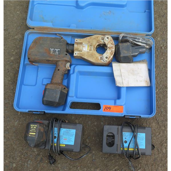 Huskie Tools REC-5750 Robo Crimp w/ Charger in Hard Case