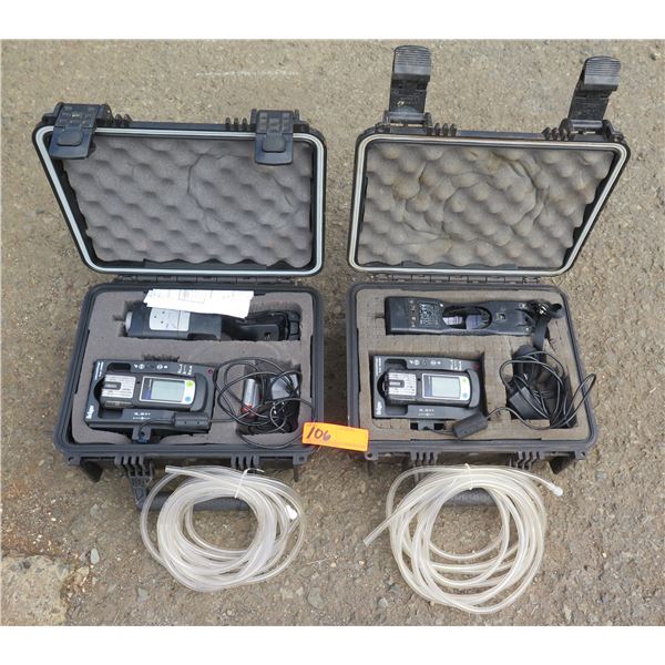 Qty 2 Drager Lademodul/Charger X-am 1/2/5000 in Hard Case