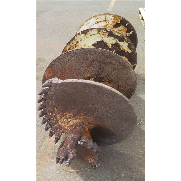 Pengo Commercial Machine Attachment Auger Drill Bit 98"L