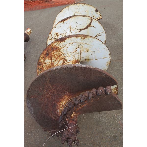 Commercial Machine Attachment Auger Drill Bit 101"L