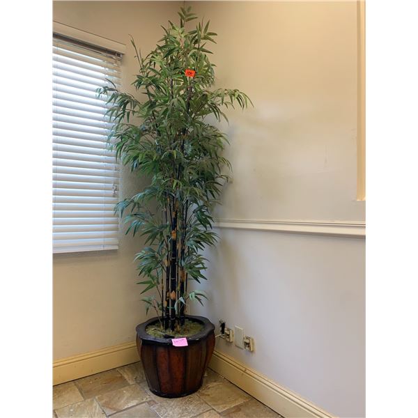 Tall Potted Faux Bamboo Plant, Approx. 6 Ft.
