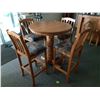 Image 2 : Oak Bar Table & Chairs Cat C