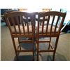Image 9 : Oak Bar Table & Chairs Cat C