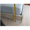 Image 11 : Platform Footed Bed Frame w/ Headboard & Mattress 82" x 76" x 24"H