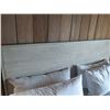 Image 2 : Platform Footed Bed Frame w/ Headboard & Mattress 82" x 76" x 24"H