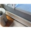 Image 4 : Platform Footed Bed Frame w/ Headboard & Mattress 82" x 76" x 24"H