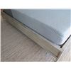 Image 7 : Platform Footed Bed Frame w/ Headboard & Mattress 82" x 76" x 24"H