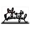 Image 1 : Mr. Brainwash- Life is Beautiful (Black) "Resin Sculpture with Display Case"