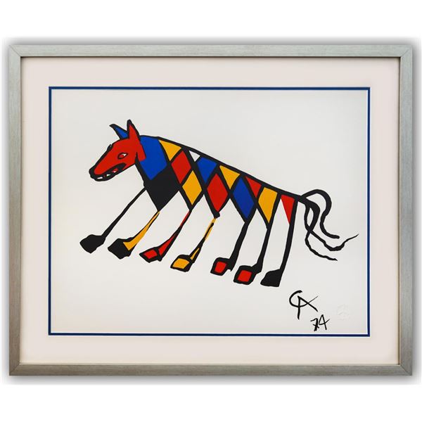 Alexander Calder- Lithograph on Arches Paper "Flying colors - Beastie"