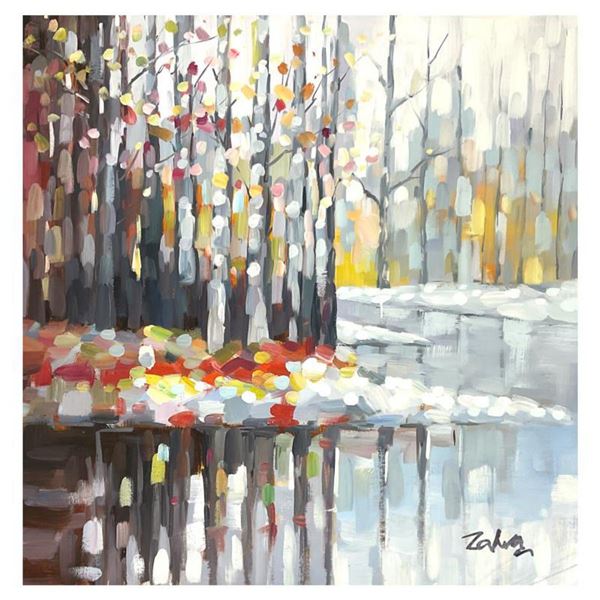 Zahra, Original Oil Painting on Canvas (30" x 32"), Hand Signed with Letter of Authenticity.