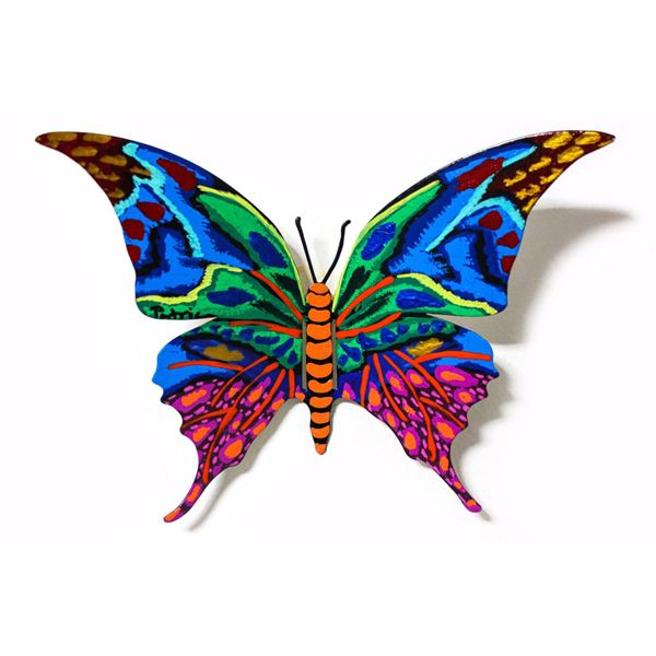 Patricia Govezensky- Original Painting on Cutout Steel "Butterfly CCLXII"