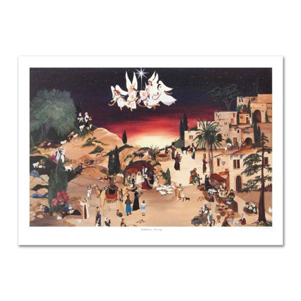 Deneille Spohn Moes, "Bethlehem Morning" Limited Edition Lithograph, Numbered and Hand Signed with L