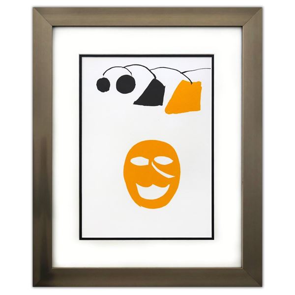 Alexander Calder- Lithograph "DLM221 - MASQUE JAUNE"